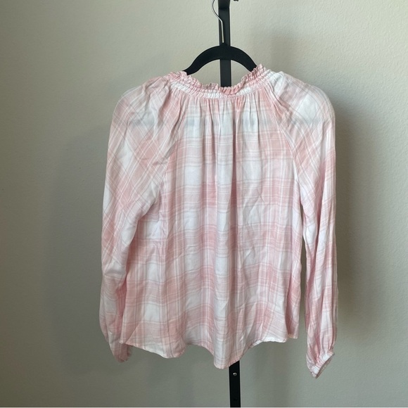 Harper Heritage Pink & White Plaid Blouse Small XS - Picture 3 of 4